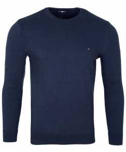 Sweter Męski |Granatowy| Okrągły Dekolt Wygodny Stylowy Elegancki Roz. XL
