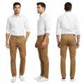 Męskie spodnie CAMEL eleganckie proste wizytowe W38 L32 ESPADA